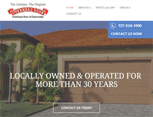 Tablet Screenshot of overheaddoorclearwater.com